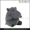 20cm petite taille bleu peluche hippo animal en peluche